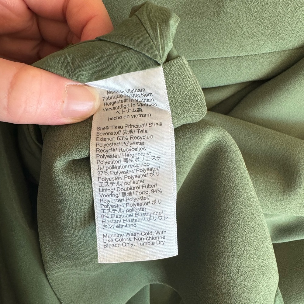 J.Crew Green Sleeveless Stealth Dress - Size 10 - Picture 6 of 6